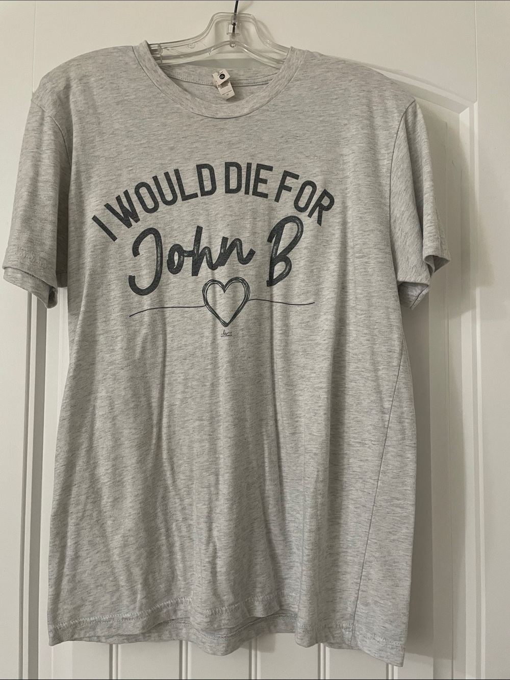 I Would Die For John B Graphic Tee - Grey